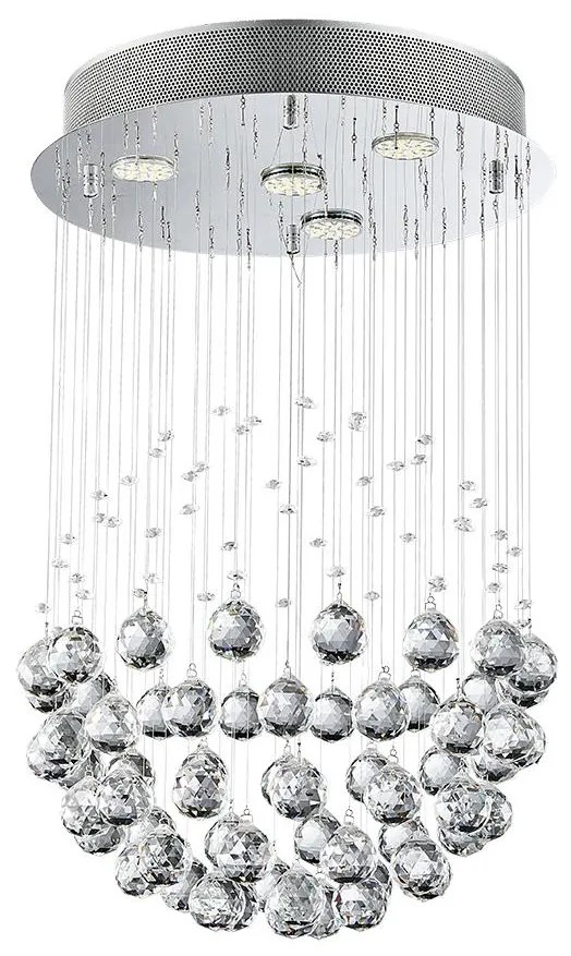 LUXERA 62413 - Kristály csillár XAVER 4xGU10/50W/230V