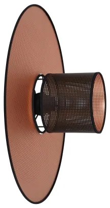 Duolla - Fali lámpa TOKYO SHINY 1xE27/15W/230V átm. 50 cm réz/fekete