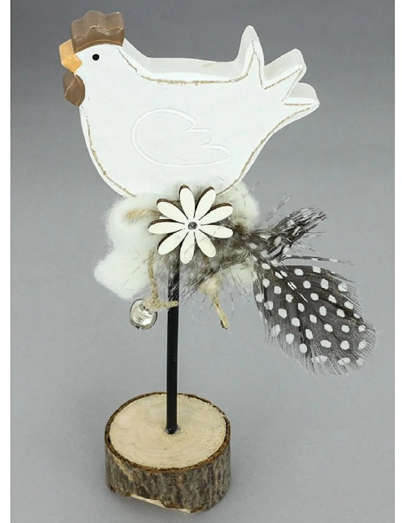Csirke - fa dekoráció