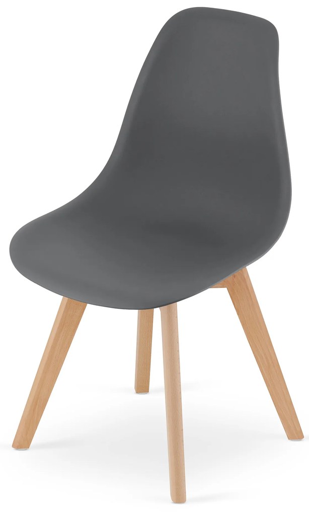 Sötétszürke KITO szék bükkfa lábakkal