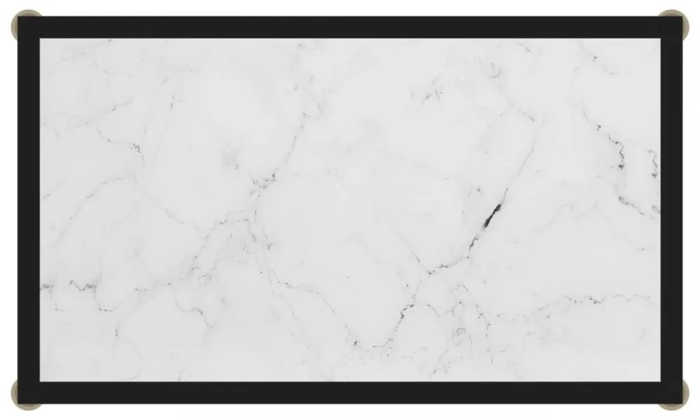 fehér edzett üveg tálalóasztal 60 x 35 x 75 cm