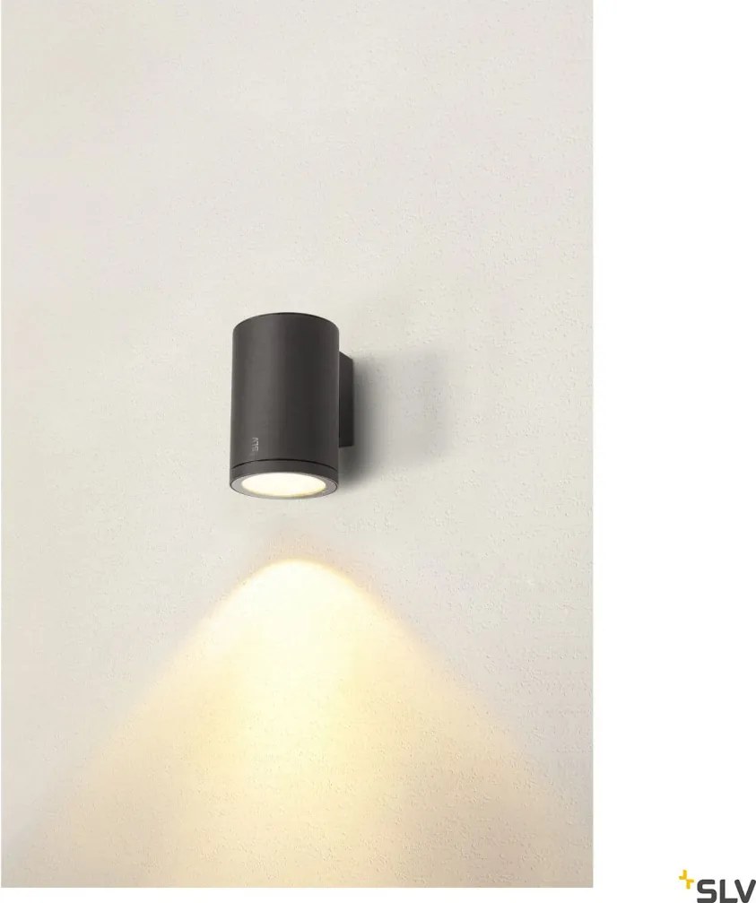 SLV 1003440 ENOLA ROUND Modern Kültéri Fali Lámpa Antracit, Átlátszó LED IP65