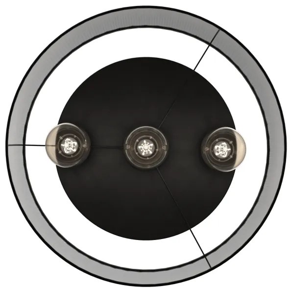 Felületre szerelhető csillár LOFT SHADE 3xE27/60W/230V fekete