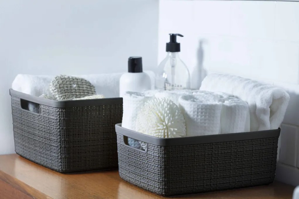 Curver Jute M doboz 12L szürke