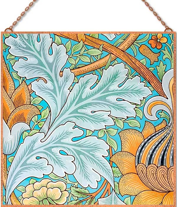 William Morris - Leave üvegkép, falikép
