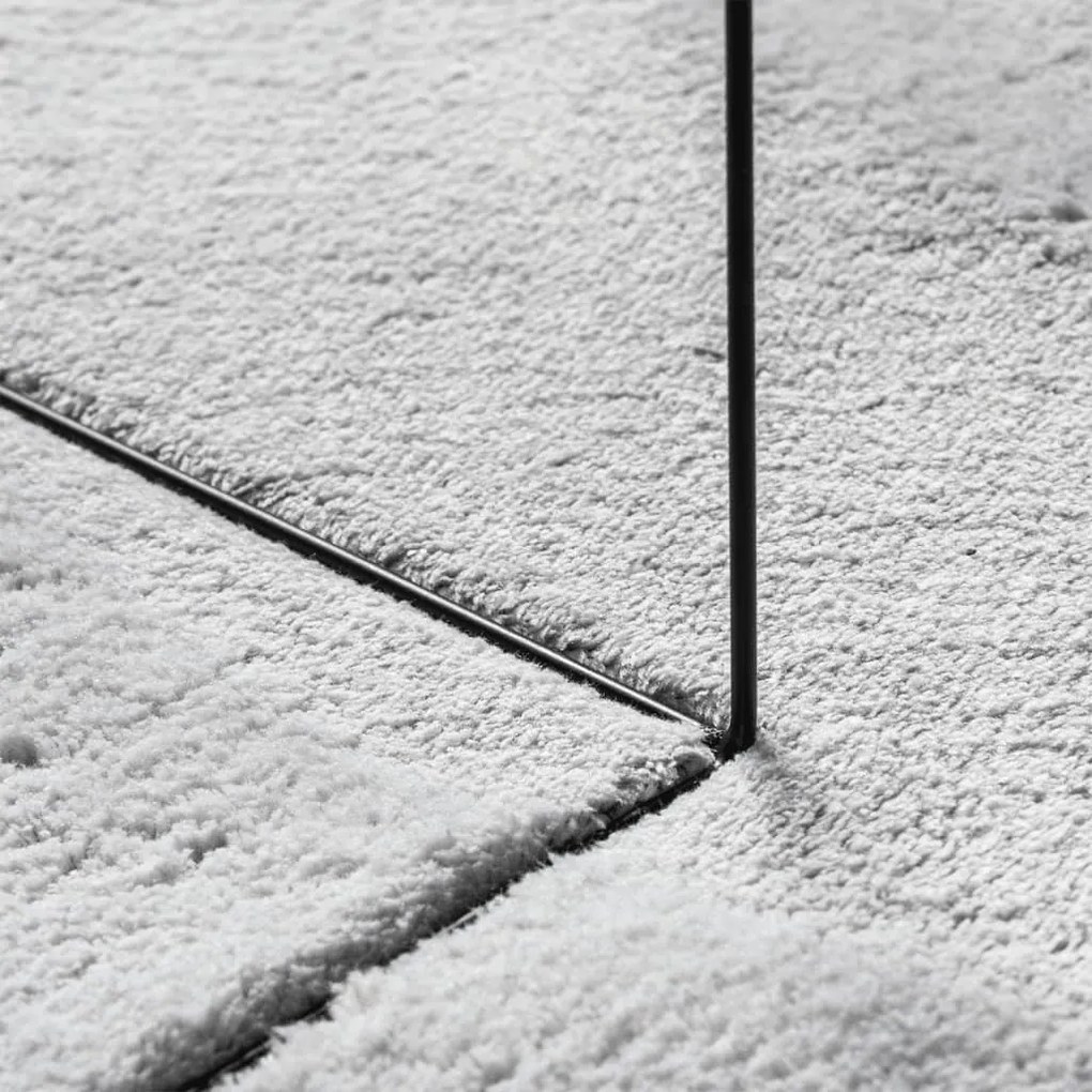 HUARTE szürke rövid szálú puha és mosható szőnyeg Ø 120 cm