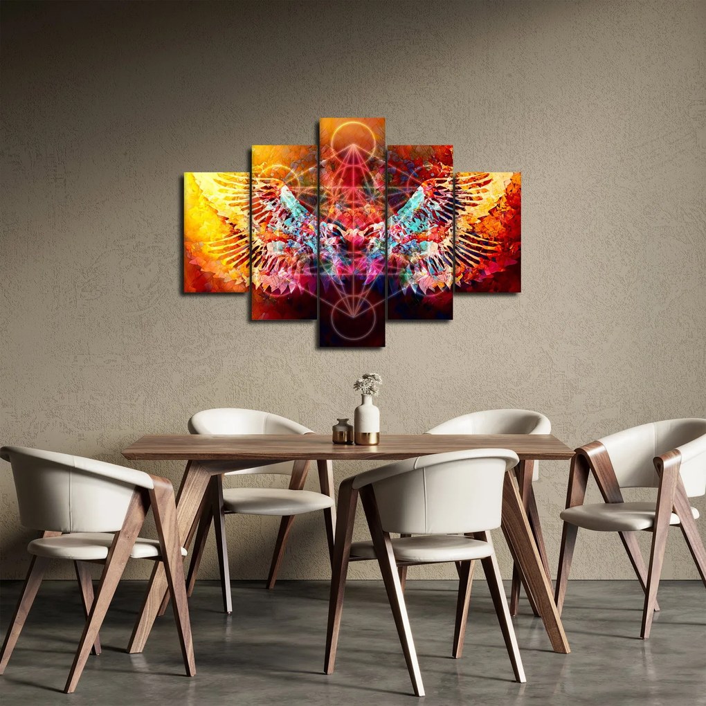 Kép - Merkaba szárnyakkal, absztrakció (150x105 cm)