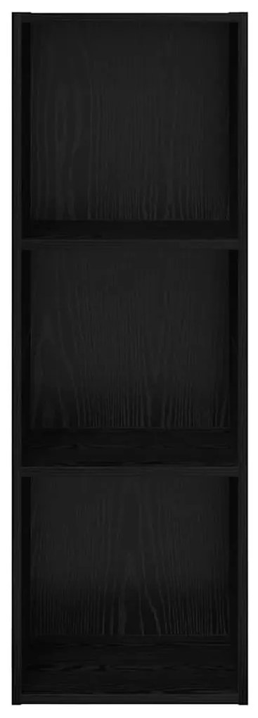 Fali TV szekrény Musta tammi 37 x 37 x 107 cm Faanyag