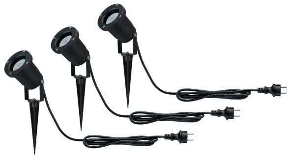 Paulmann 98897 - KÉSZLET 3xLED GU10/3,5W IP65 Kültéri lámpa 230V