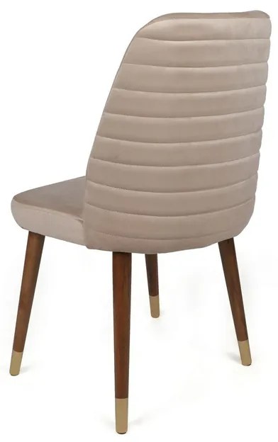 Hugo Cream and Walnut étkezőszék szett, 4 db