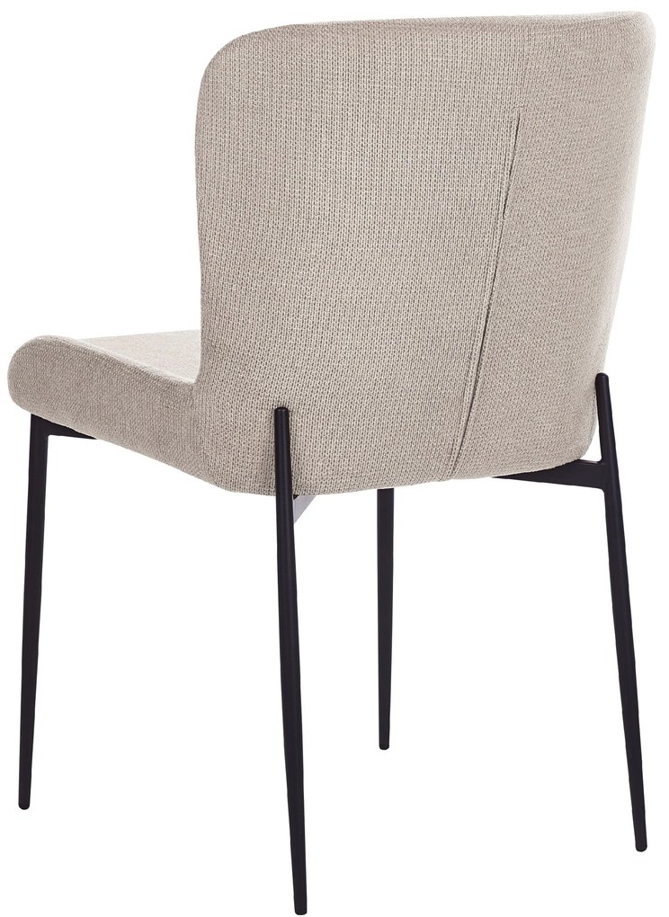 Tópszínű kárpitozott szék kétdarabos szettben ADA Beliani