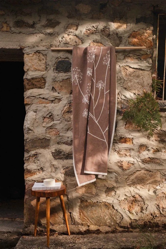 Liz pléd, krém-barna, 130×170 cm
