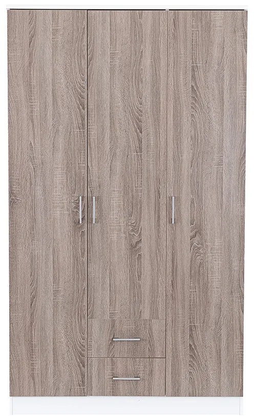 Miami gardróbszekrény 120x205 cm yorki tölgy-fehér