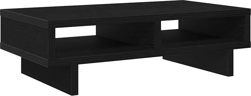 vidaXL fekete tölgy színű szerelt fa monitorállvány 50 x 27 x 15 cm