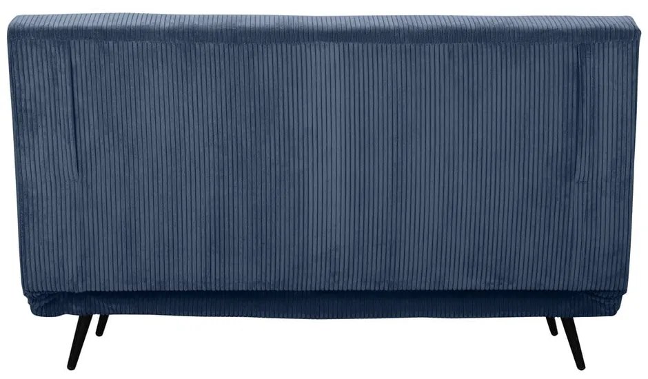 Kék kordbársony kinyitható kanapé 140 cm Mallory – Støraa