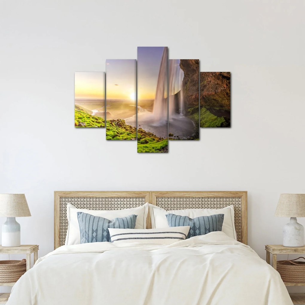Kép - Seljalandsfoss a barlang mögül (150x105 cm)