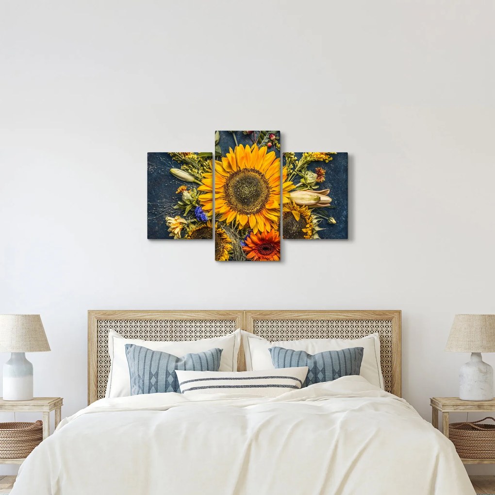 Kép - Őszi virágok (90x60 cm)