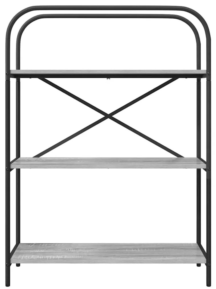 Könyvespolc Szürke sonoma 80 x 30 x 109 cm Faanyag