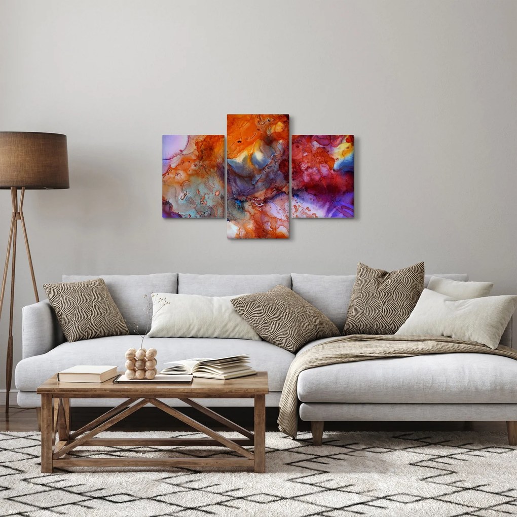 Kép - Absztrakt tinta művészet (90x60 cm)