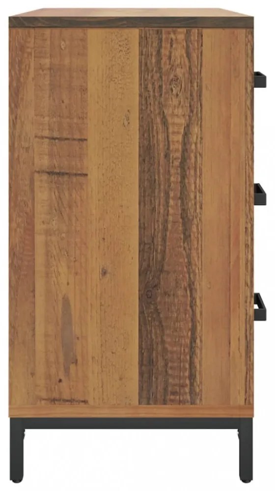 tömör fenyőfa fiókos szekrény 75 x 35 x 70 cm