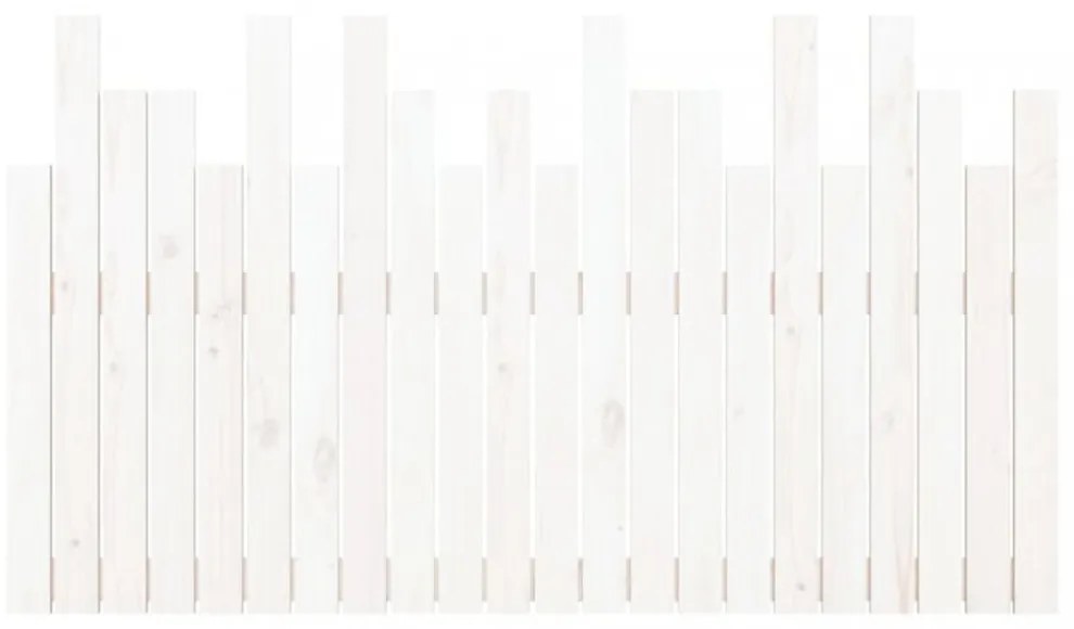 fehér tömör fenyőfa fali fejtámla 140x3x80 cm