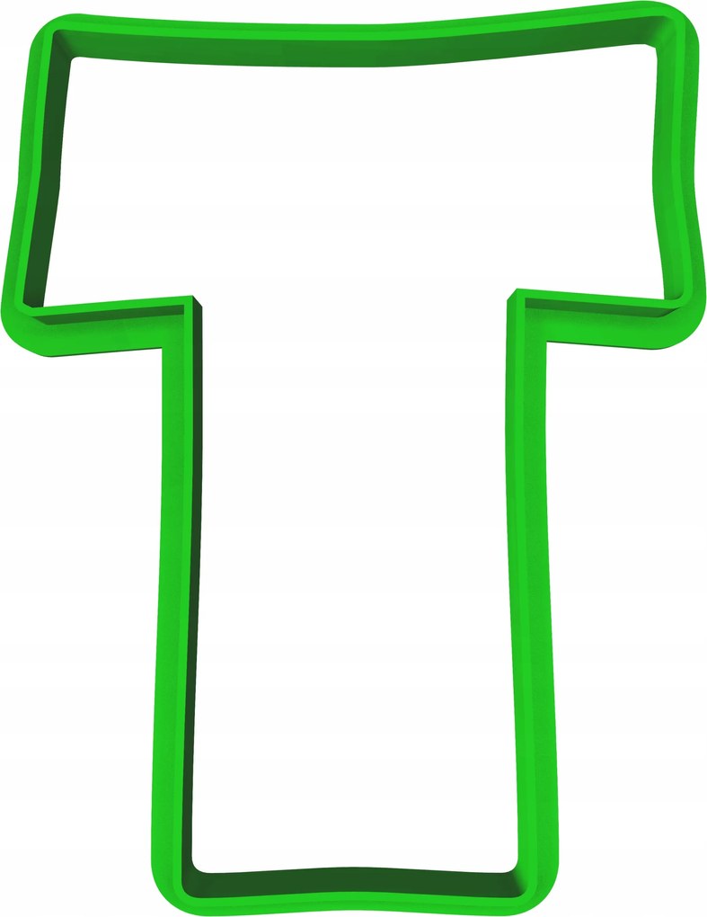 Oktató Keksz- És Mézeskalács lyukasztó T betű 8cm