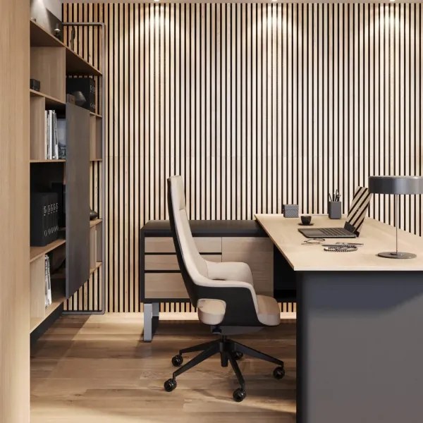 BATH DELUXE 54-240-11-86-12 - Akusztikus burkolat panel VASALUND 240x52 cm tölgy