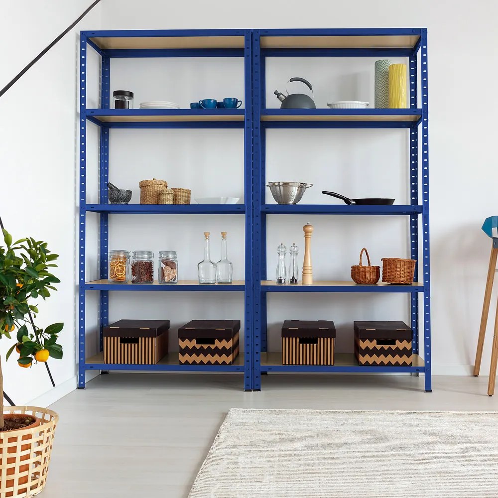 monzana® Polc 180x90x40 cm - kék