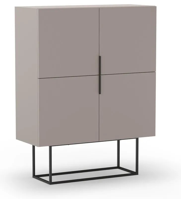 Szürkésbézs szekrény 100x130 cm Titan – Marckeric