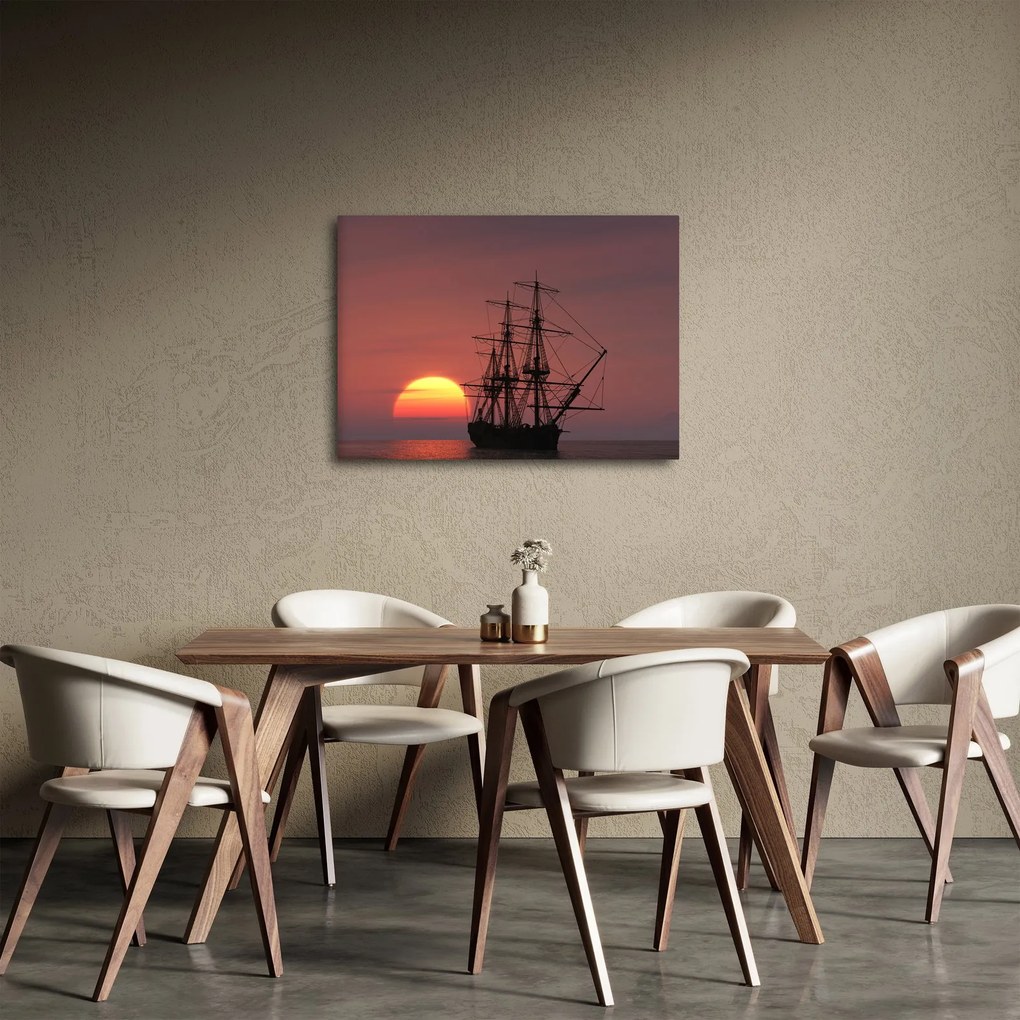 Kép - Középkori hajó (70x50 cm)