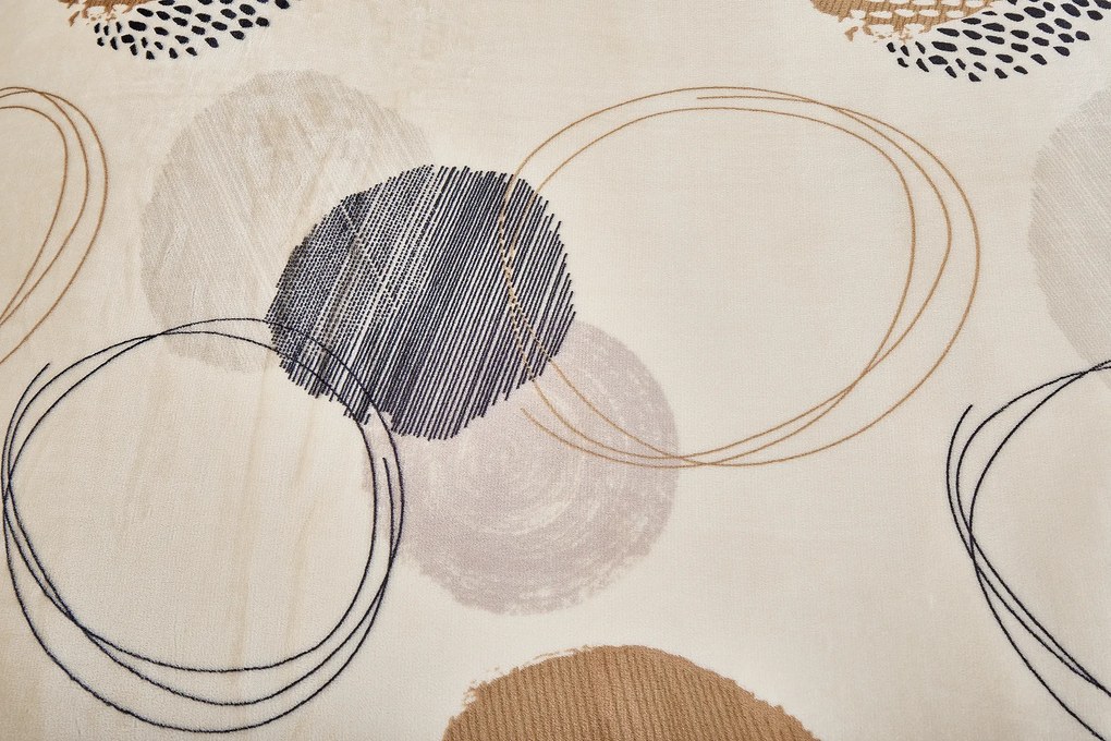 Mikroplüss lapok Körök barna 200x140cm+90x70cm TiaHome