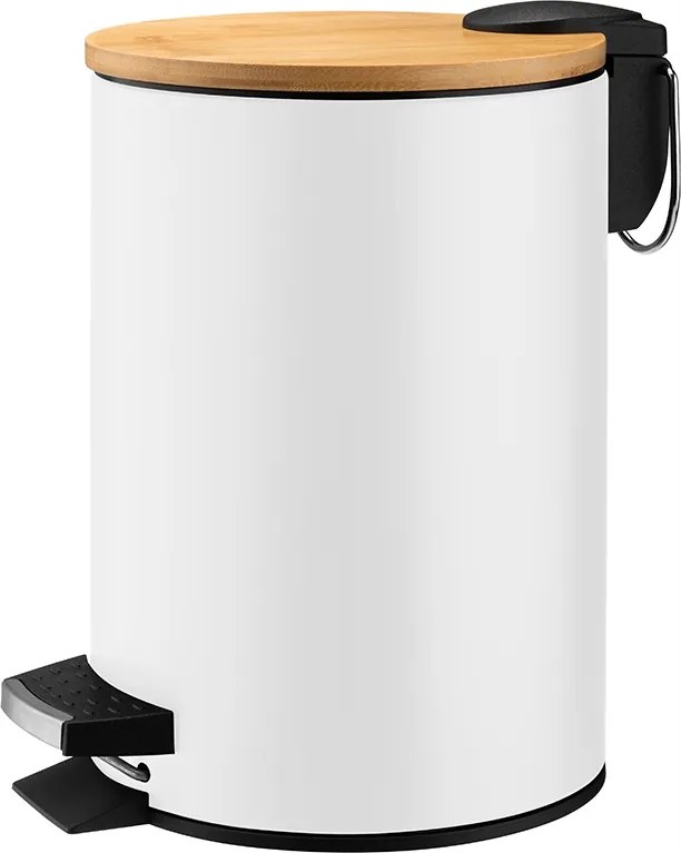 Fürdőszobai kosár 3l fehér Bambusz Dastin Galicja