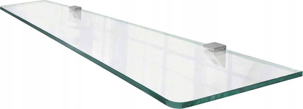 Edzett üveg fali polc 80x13 cm Fogantyúk Modern design