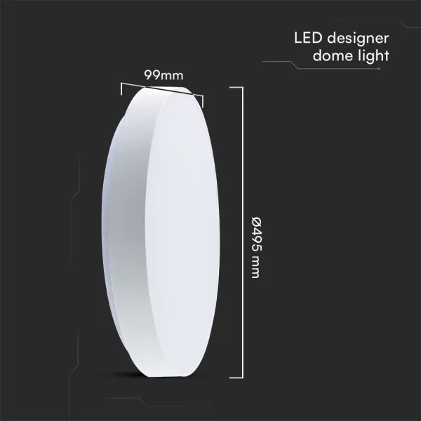 LED Dimmelhető mennyezeti lámpa LED/60W/230V 3000-6500K 49,5 cm fehér + távirányító