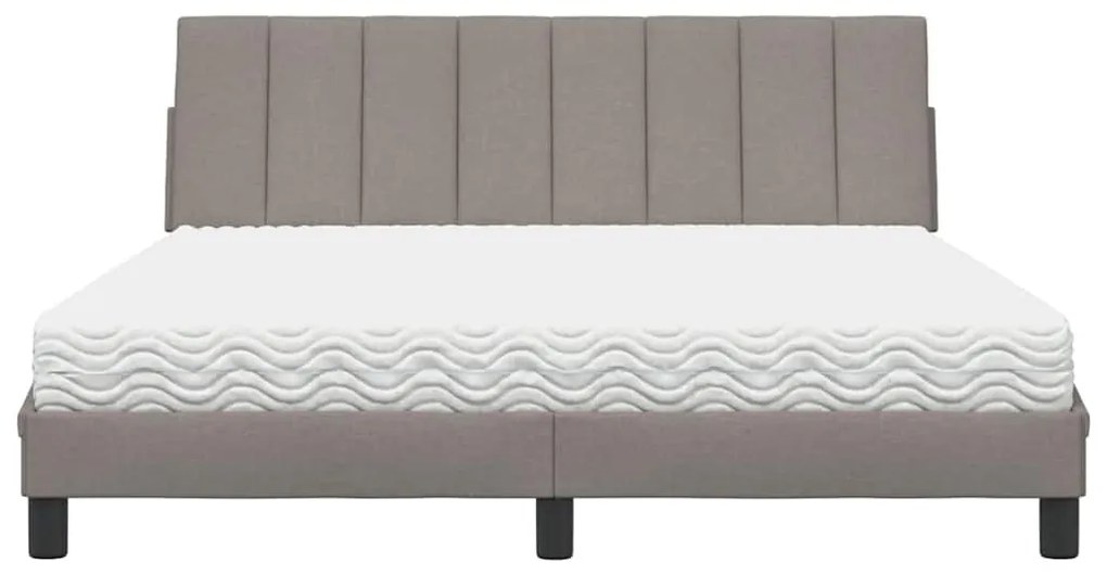 ágy matraccal Taupe 160x200 cm szövet