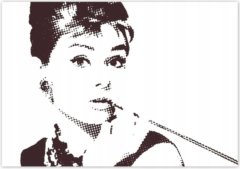 Poszterek 100x70 Audrey Hepburn Szivar