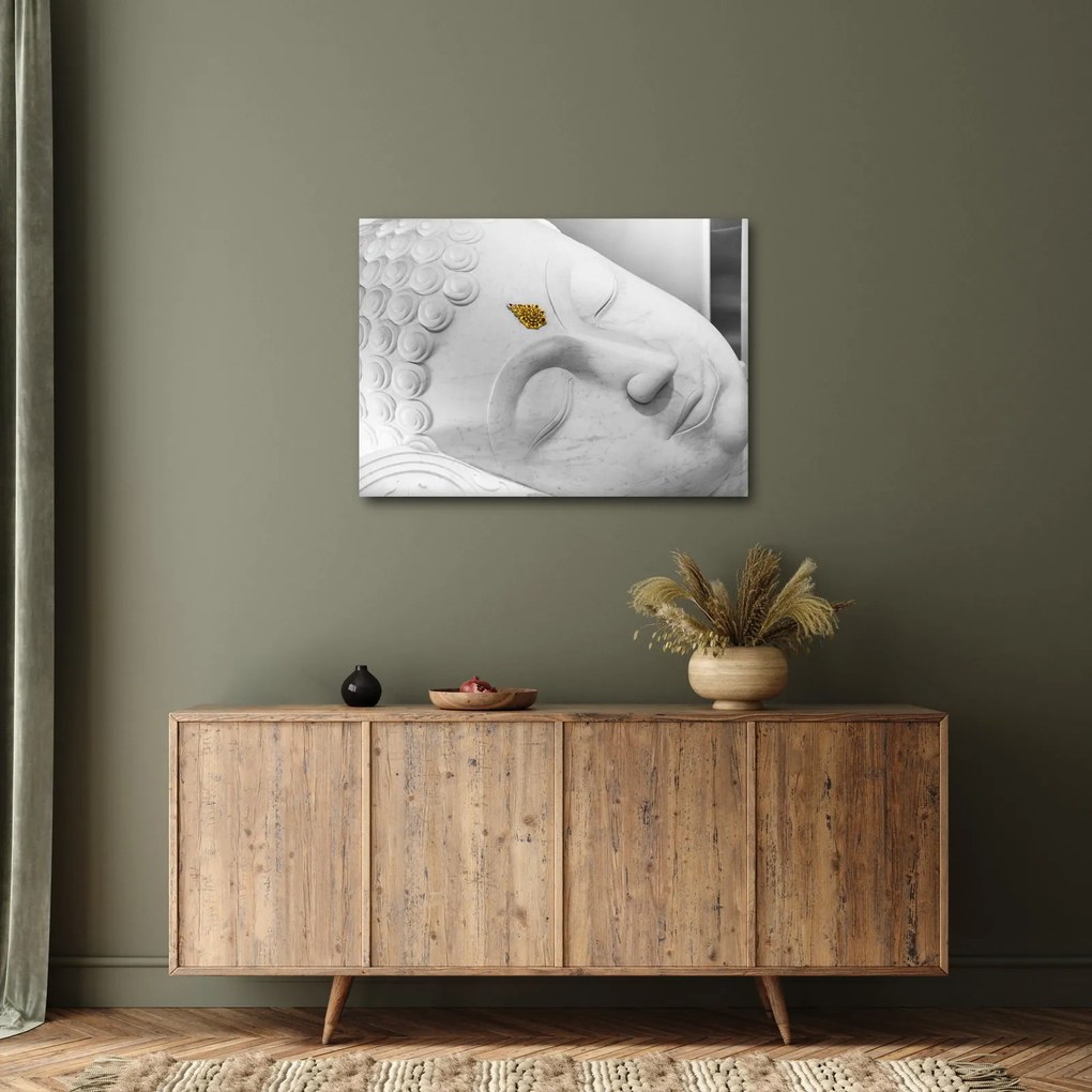 Kép - Fehér Buddha (70x50 cm)