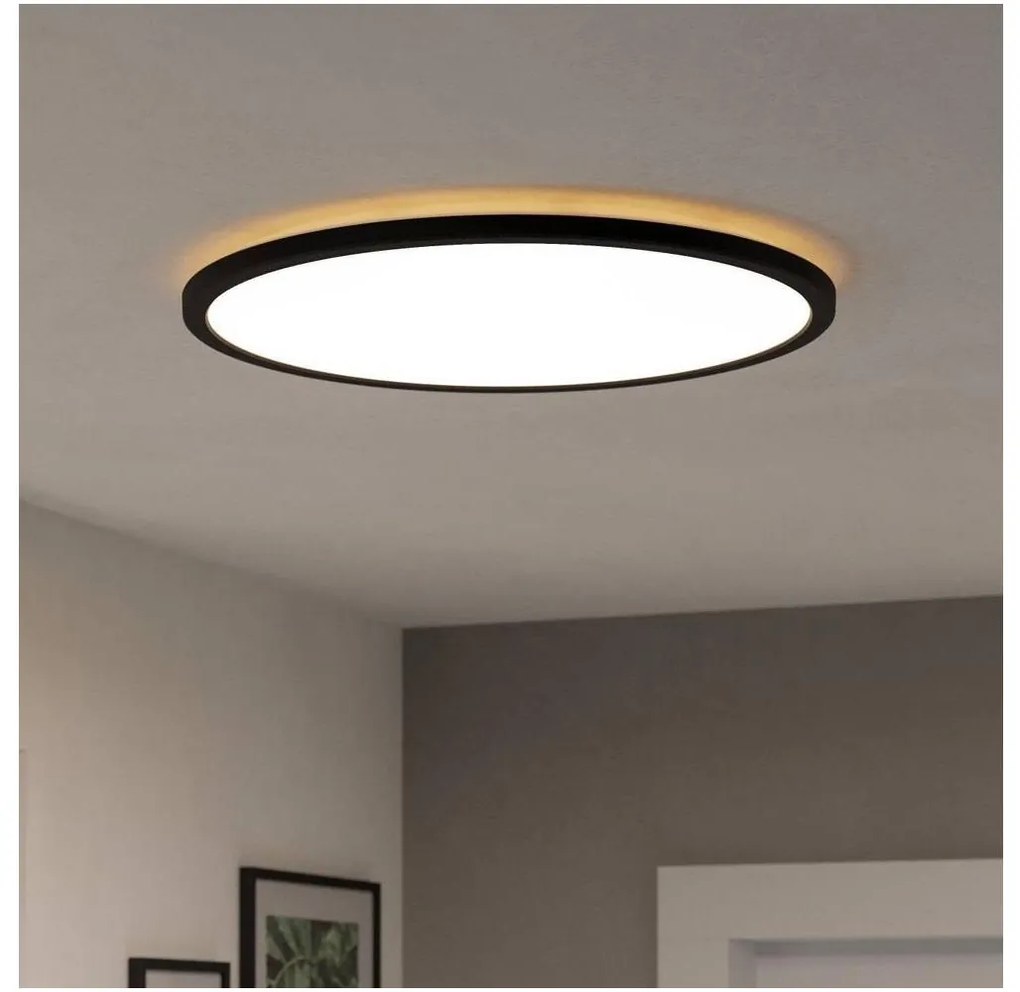 Eglo 901441-LED ROVITO fürdőszobai mennyezeti lámpa 16,8W/230V, 50 cm, IP44, fek