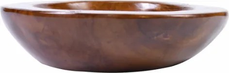 Teakfa tál Ø 30 cm kézzel készített dekoratív