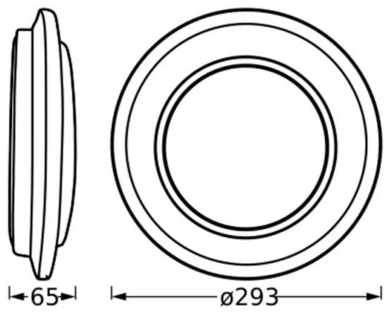 Osram - LED mennyezeti lámpatest ORBIS BERLIN LED/16W/230V átm. 29,3 cm ezüst