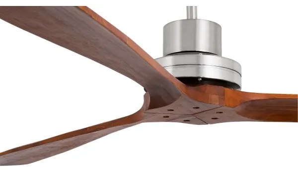 FARO 33508DC - Mennyezeti ventilátor MINI LANTAU króm/barna átm. 108 cm + távirányító