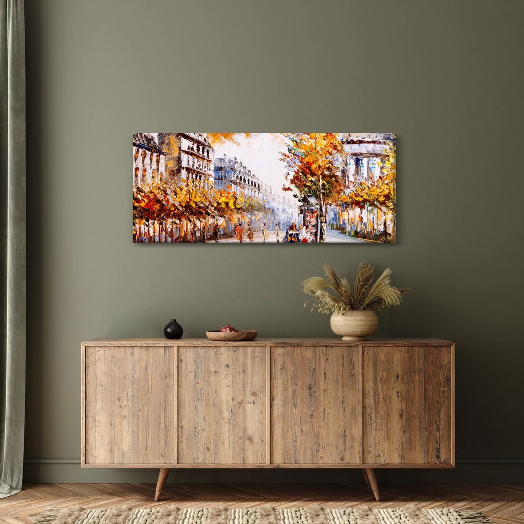 Kép - Utca Párizsban (120x50 cm)