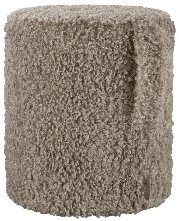 Barna buklé puff Teddy – Blomus