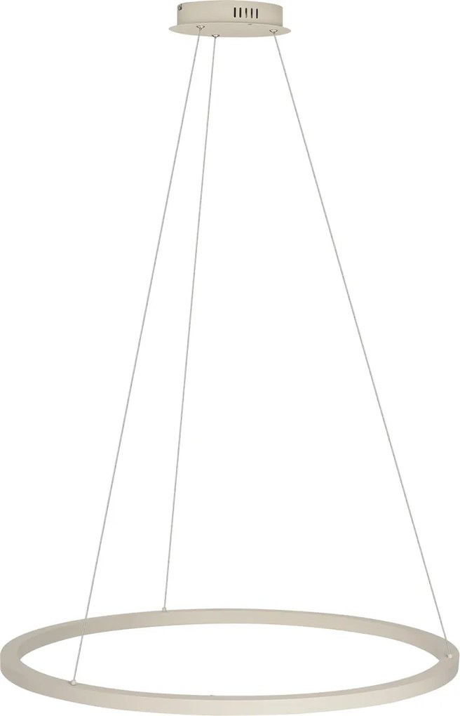 Design függőlámpa bézs 80cm LED-del, 3 lépésben dimmelhető - Girello