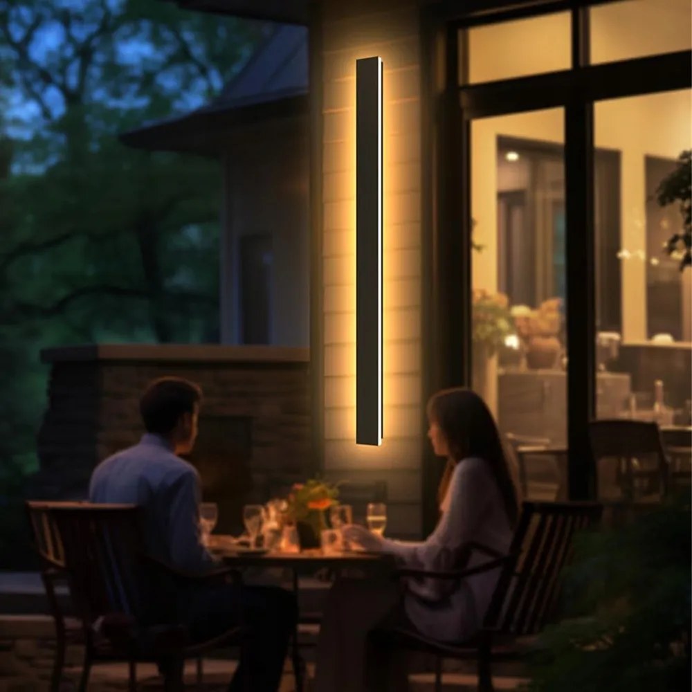 100CM Led Fali Lámpa Homlokzati Kültéri Hosszú meleg fény