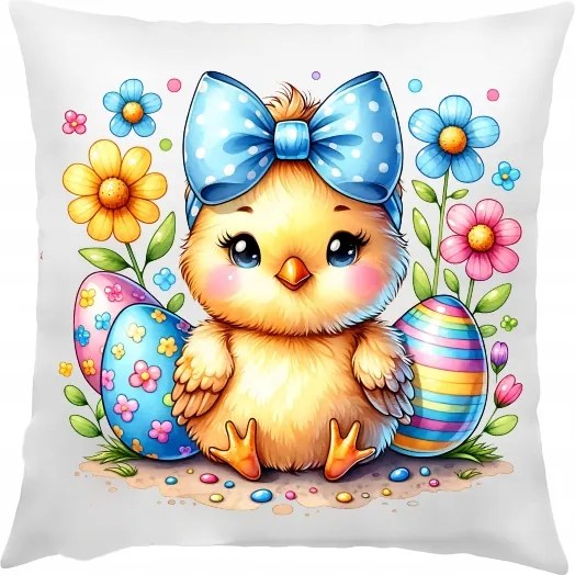 Húsvéti Párnahuzat 40x40cm Gyerekpárnára Dísz Párnahuzat