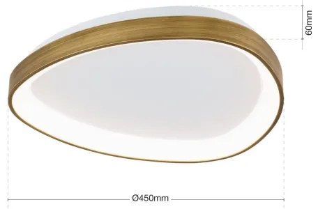 Orion DL 7-696/45 - LED Mennyezeti lámpa CHARLIE LED/35W/230V átm. 45 cm arany