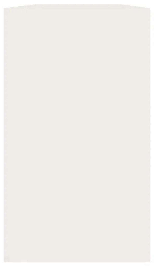 magasfényű fehér cipőpad 80 x 24 x 45 cm rétegelt fa