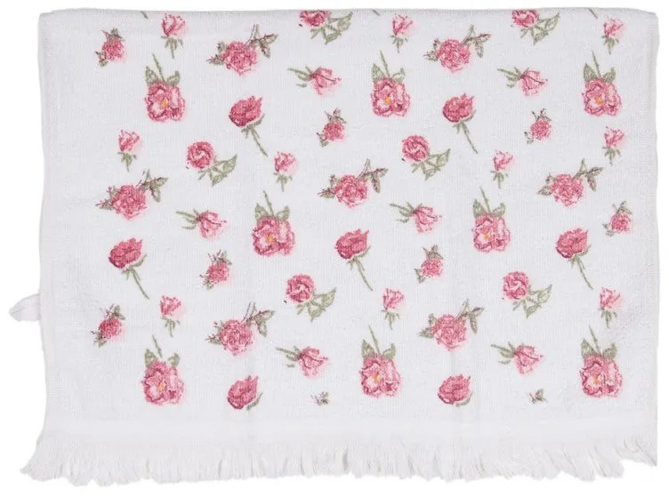 Konyhai pamut kéztörlő rózsás