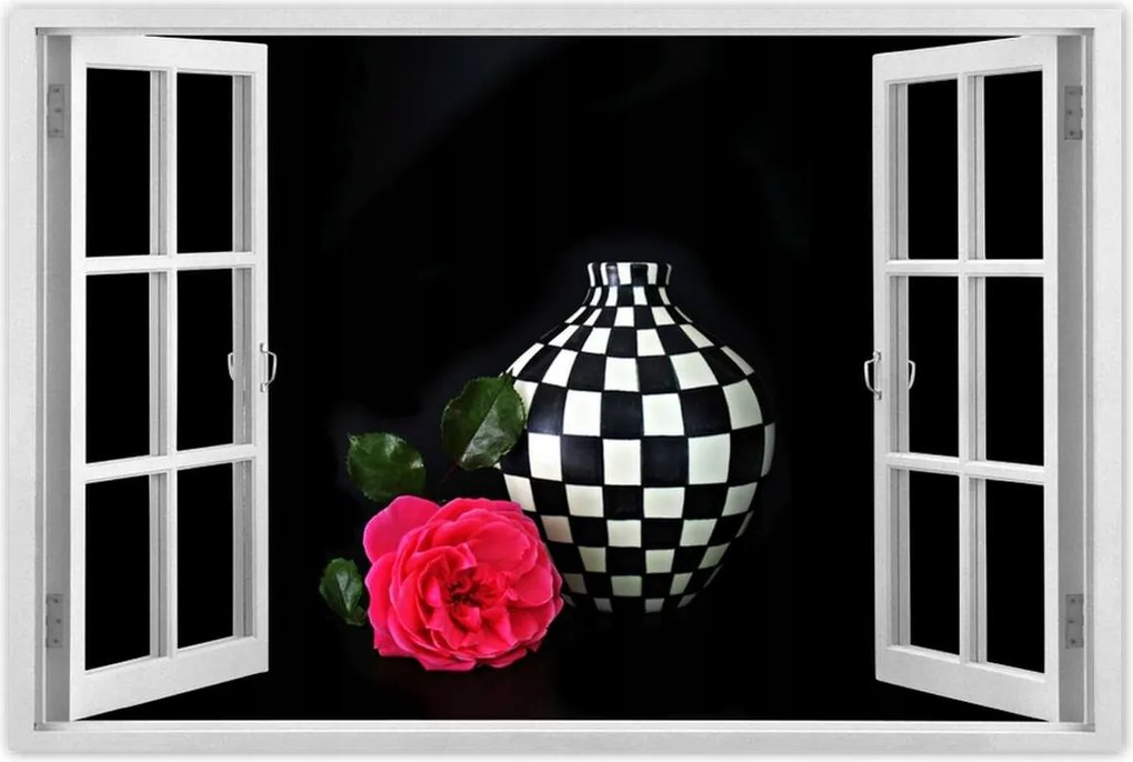 Poszterek 60x40 Kockás váza